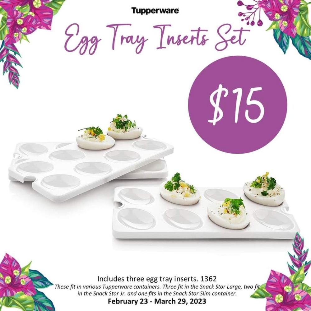 Tupperware egg inserts